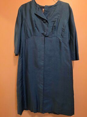 Clifton Wilhite Dressy Blue Lined Jacket (missing button)